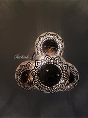 Chandelier with 4 Cracked Globes (Sultan model) , ID:148 - TurkishLights.NET