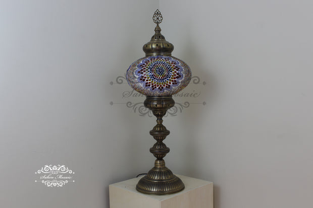 NO6 SIZE MOSAIC FLOOR / TABLE LAMP - TurkishLights.NET