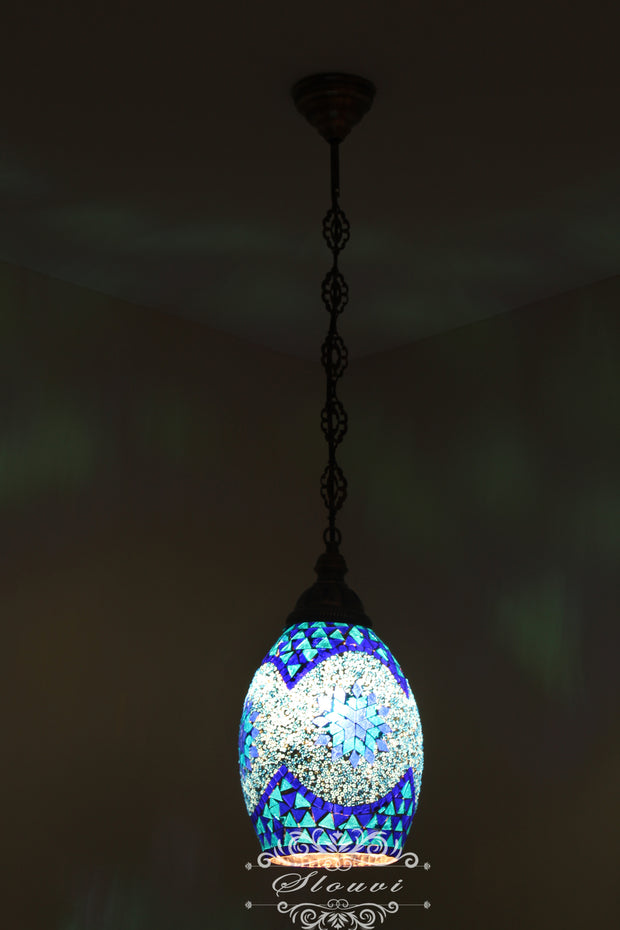 Turkish Handmade Mosaic Hanging Pendant - Kitchen Island Pendant - TurkishLights.NET