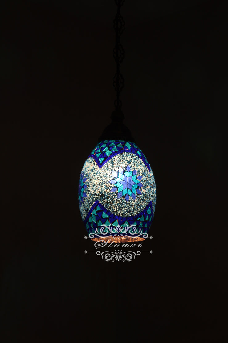 Turkish Handmade Mosaic Hanging Pendant - Kitchen Island Pendant - TurkishLights.NET