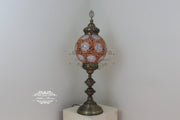 MOSAIC FLOOR / TABLE LAMP WITH 30CM (12") GLOBE - TurkishLights.NET