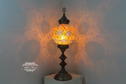 MOSAIC FLOOR / TABLE LAMP WITH 30CM (12") GLOBE - TurkishLights.NET