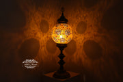 MOSAIC FLOOR / TABLE LAMP WITH 30CM (12") GLOBE - TurkishLights.NET