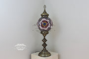 MOSAIC FLOOR / TABLE LAMP WITH 30CM (12") GLOBE - TurkishLights.NET