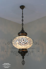 Turkish Handmade Mosaic  Hanging Lamp - NO6 GLOBE - TurkishLights.NET