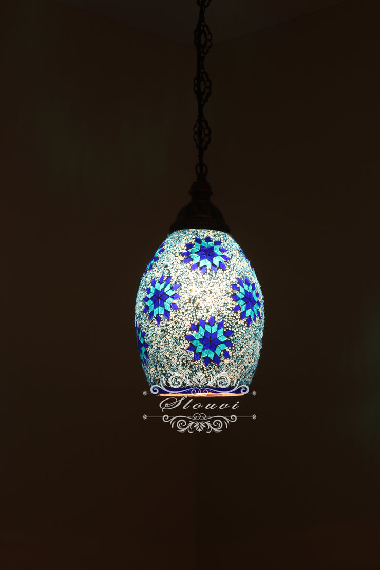 Turkish Handmade Mosaic Hanging Pendant - Kitchen Island Pendant - TurkishLights.NET