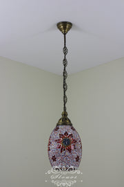 Turkish Handmade Mosaic Hanging Pendant - Kitchen Island Light - TurkishLights.NET