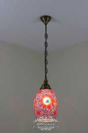 Turkish Handmade Mosaic Hanging Pendant - Kitchen Island Light - TurkishLights.NET