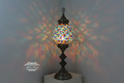 MOSAIC FLOOR / TABLE LAMP WITH 30CM (12") GLOBE - TurkishLights.NET