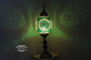 MOSAIC FLOOR / TABLE LAMP WITH 35CM (14") GLOBE - TurkishLights.NET