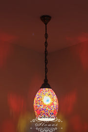 Turkish Handmade Mosaic Hanging Pendant - Kitchen Island Light - TurkishLights.NET