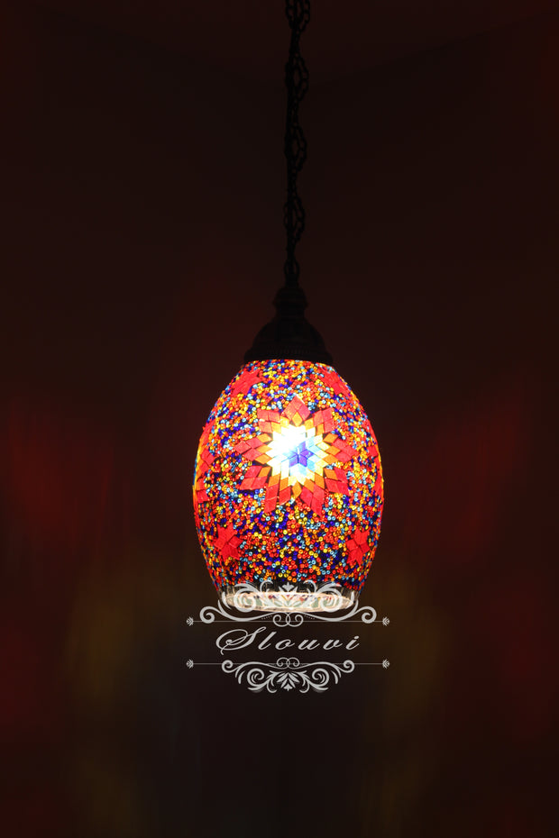 Turkish Handmade Mosaic Hanging Pendant - Kitchen Island Light - TurkishLights.NET