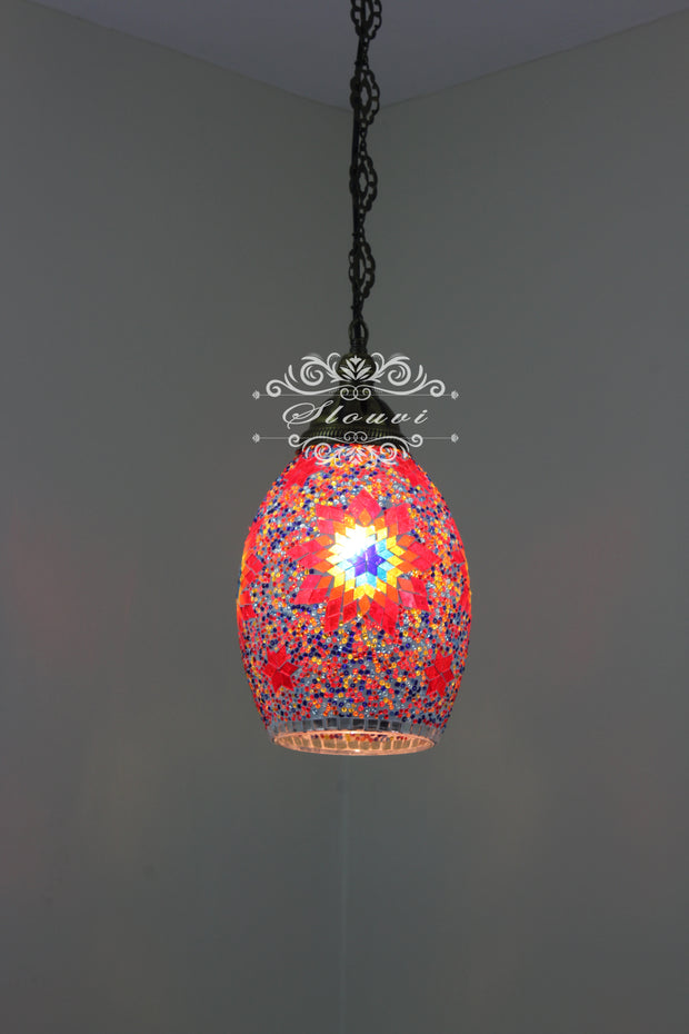 Turkish Handmade Mosaic Hanging Pendant - Kitchen Island Light - TurkishLights.NET