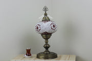 Turkish Mosaic Table Lamp, Extra Large Globe (NO5 GLOBE) - TurkishLights.NET