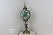 MOSAIC FLOOR / TABLE LAMP WITH 35CM (14") GLOBE - TurkishLights.NET