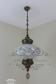 Turkish Handmade Mosaic  Hanging Lamp - NO6 GLOBE - TurkishLights.NET