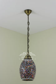 Turkish Handmade Mosaic Hanging Pendant - Kitchen Island Light - TurkishLights.NET