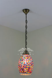 Turkish Handmade Mosaic Hanging Pendant - Kitchen Island Light - TurkishLights.NET