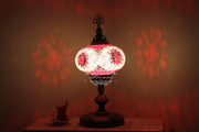 Turkish Mosaic Table Lamp, Extra Large Globe (NO5 GLOBE) - TurkishLights.NET