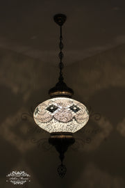 Turkish Handmade Mosaic  Hanging Lamp - NO6 GLOBE - TurkishLights.NET