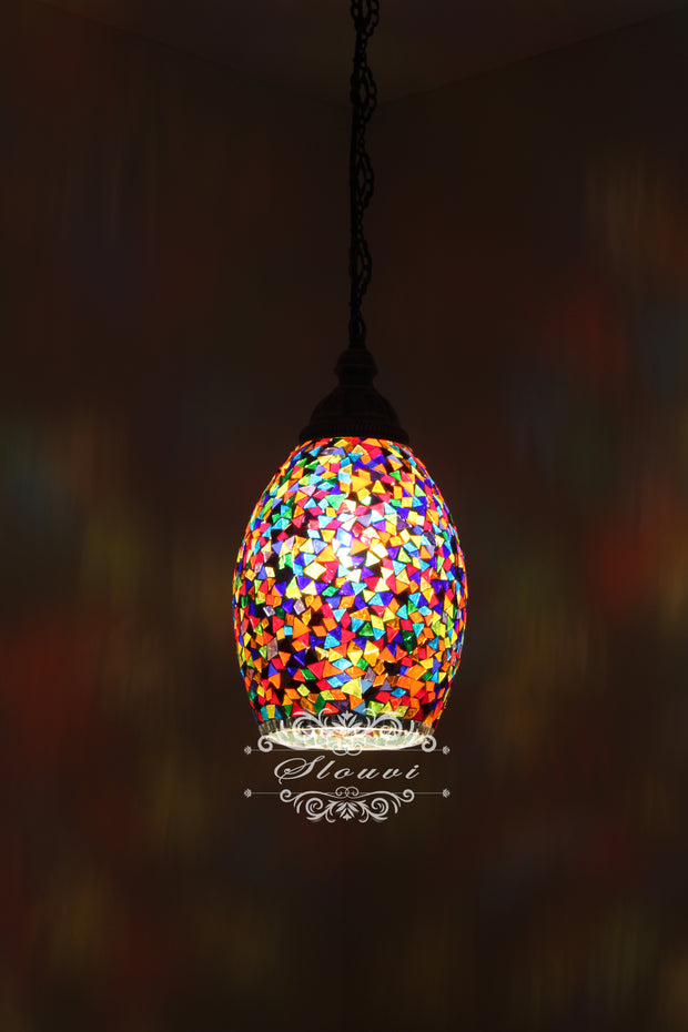 Turkish Handmade Mosaic Hanging Pendant - Kitchen Island Light - TurkishLights.NET