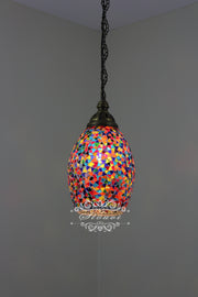 Turkish Handmade Mosaic Hanging Pendant - Kitchen Island Light - TurkishLights.NET