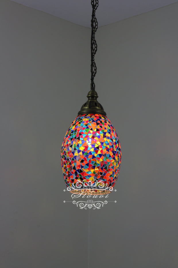 Turkish Handmade Mosaic Hanging Pendant - Kitchen Island Light - TurkishLights.NET