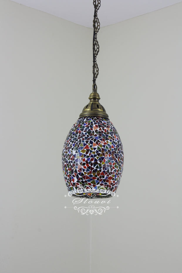 Turkish Handmade Mosaic Hanging Pendant - Kitchen Island Light - TurkishLights.NET