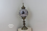 MOSAIC FLOOR / TABLE LAMP WITH 35CM (14") GLOBE - TurkishLights.NET