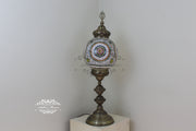 MOSAIC FLOOR / TABLE LAMP WITH 30CM (12") GLOBE - TurkishLights.NET