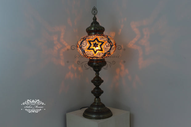 NO6 SIZE MOSAIC FLOOR / TABLE LAMP - TurkishLights.NET