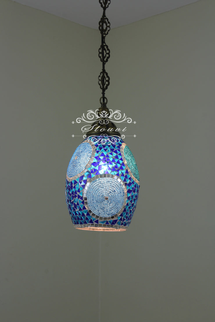 Turkish Handmade Mosaic Hanging Pendant - Kitchen Island Light - TurkishLights.NET
