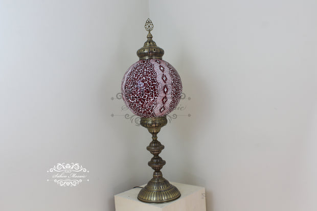 MOSAIC FLOOR / TABLE LAMP WITH 35CM (14") GLOBE - TurkishLights.NET