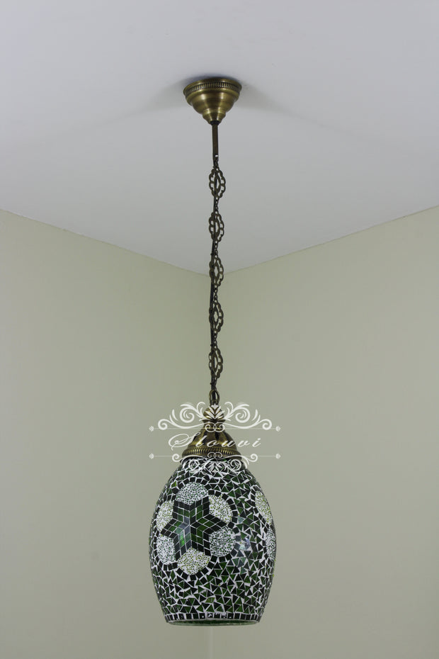 Turkish Handmade Mosaic Hanging Pendant - Kitchen Island Pendant - TurkishLights.NET