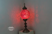 MOSAIC FLOOR / TABLE LAMP WITH 35CM (14") GLOBE - TurkishLights.NET