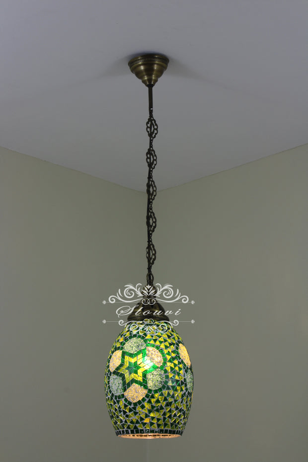 Turkish Handmade Mosaic Hanging Pendant - Kitchen Island Pendant - TurkishLights.NET