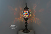 MOSAIC FLOOR / TABLE LAMP WITH 30CM (12") GLOBE - TurkishLights.NET