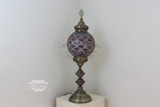 MOSAIC FLOOR / TABLE LAMP WITH 30CM (12") GLOBE - TurkishLights.NET