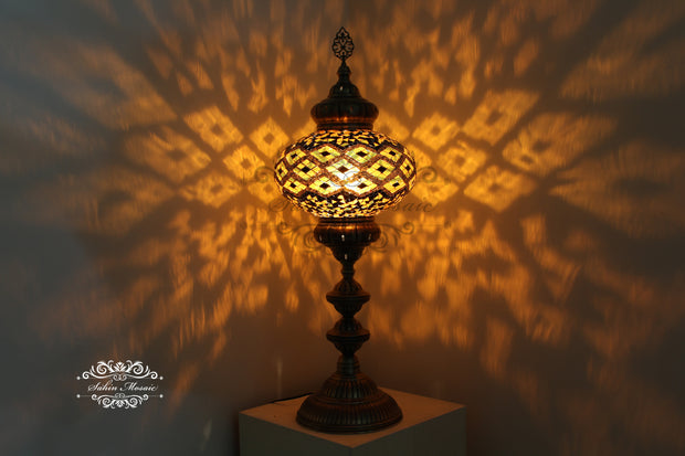 NO6 SIZE MOSAIC FLOOR / TABLE LAMP - TurkishLights.NET