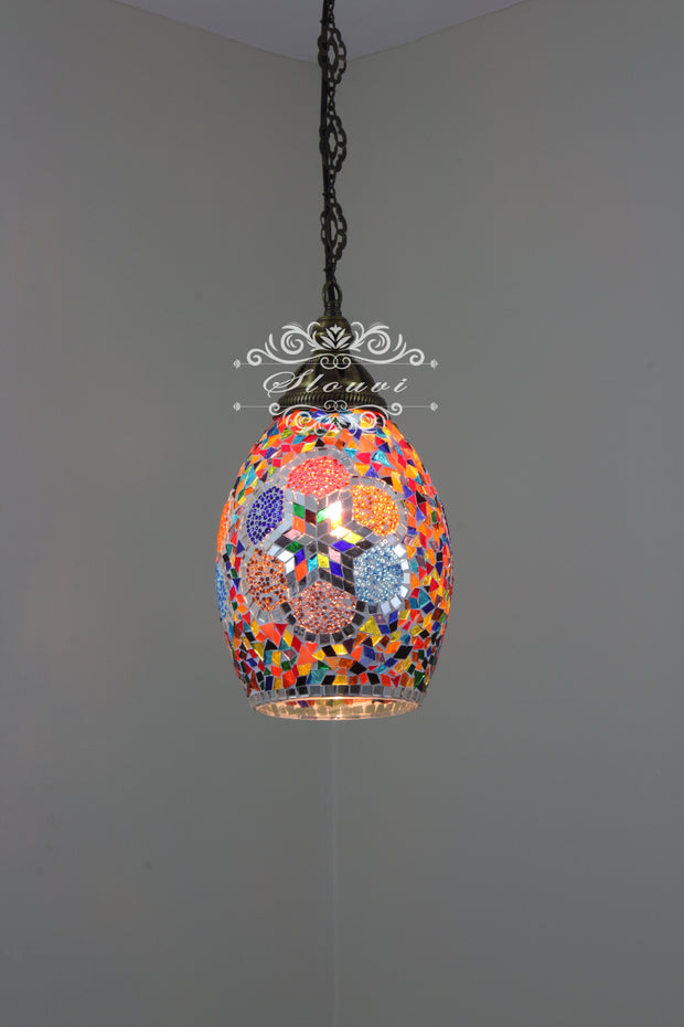 Turkish Handmade Mosaic Hanging Pendant - Kitchen Island Pendant - TurkishLights.NET