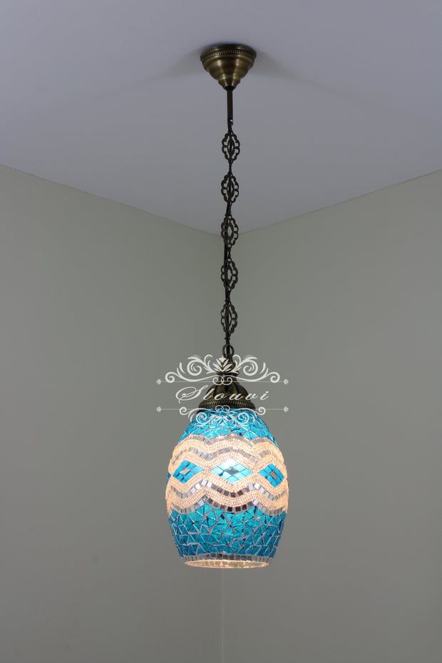 Turkish Handmade Mosaic Hanging Pendant - Kitchen Island Pendant - TurkishLights.NET