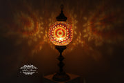 MOSAIC FLOOR / TABLE LAMP WITH 35CM (14") GLOBE - TurkishLights.NET