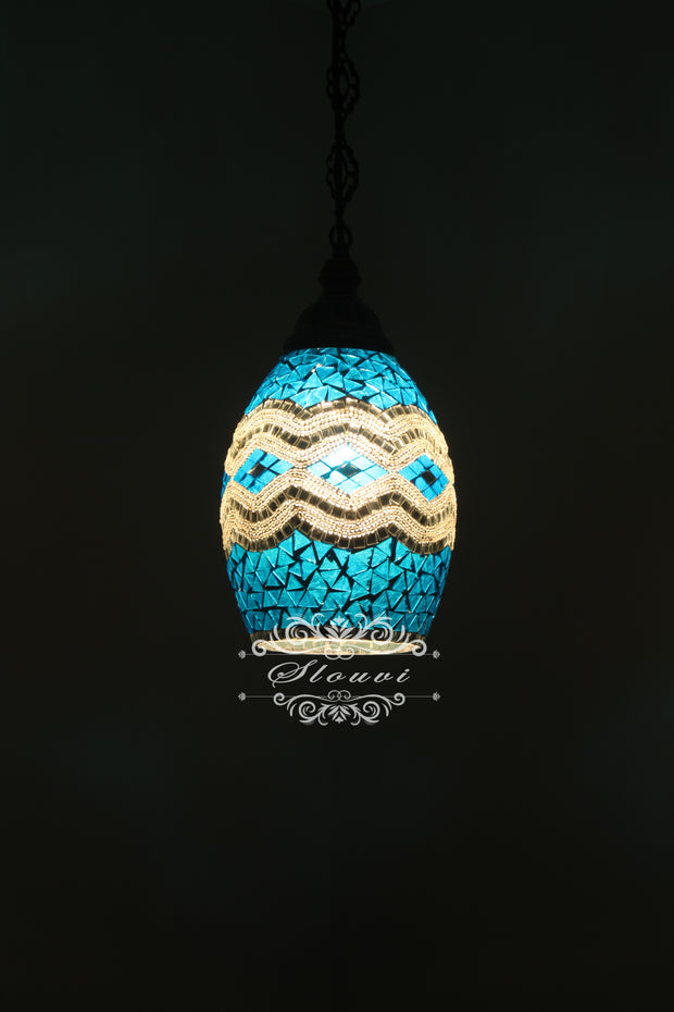 Turkish Handmade Mosaic Hanging Pendant - Kitchen Island Pendant - TurkishLights.NET