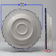 SET OF 3 HAND MADE TURKISH CERAMIC PLATE, 18 cm ( 8''inch ) ID:130 - TurkishLights.NET