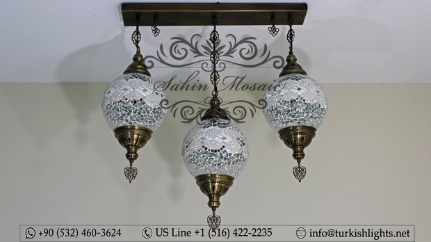 Kitchen Pendant With 3 (20 cm ) Ball Poruduct ID: 109 - TurkishLights.NET