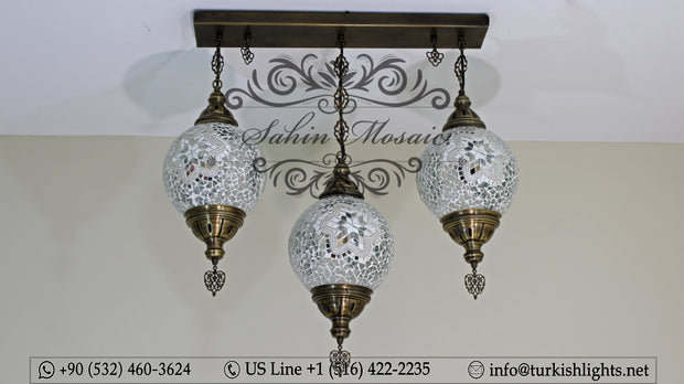 Kitchen Pendant With 3 (20 cm ) Ball Poruduct ID: 109 - TurkishLights.NET