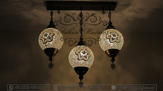 Kitchen Pendant With 3 (20 cm ) Ball Poruduct ID: 109 - TurkishLights.NET