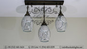 Kitchen Island Pendant With 3 Globes, ID:108 - TurkishLights.NET