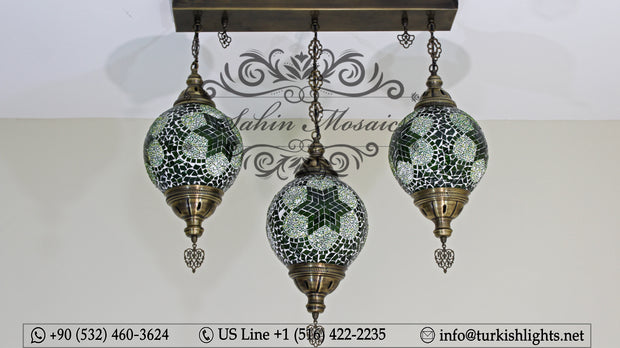 Kitchen Pendant With 3 (20 cm ) Ball Poruduct ID: 109 - TurkishLights.NET