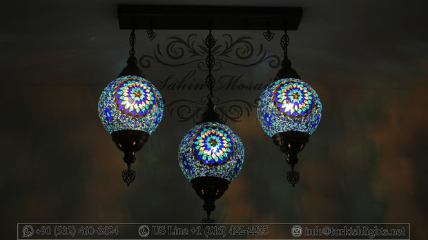 Kitchen Pendant With 3 (20 cm ) Ball Poruduct ID: 109 - TurkishLights.NET